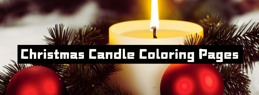 Christmas Candle Coloring Pages