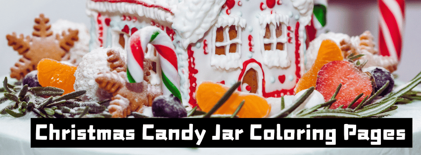 Christmas Candy Jar Coloring Pages