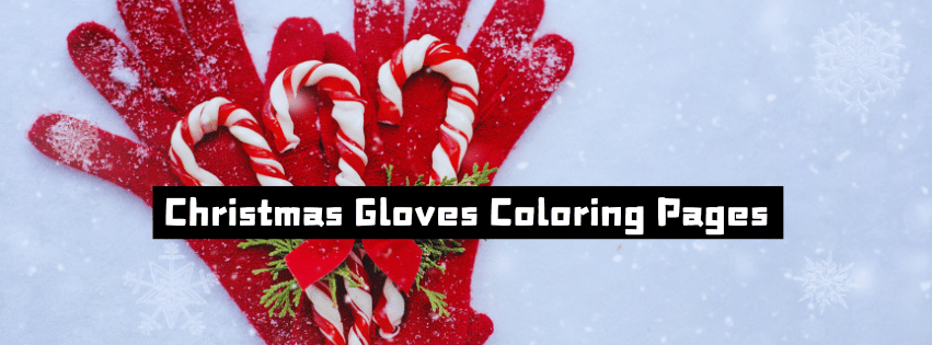 Christmas Gloves Coloring Pages