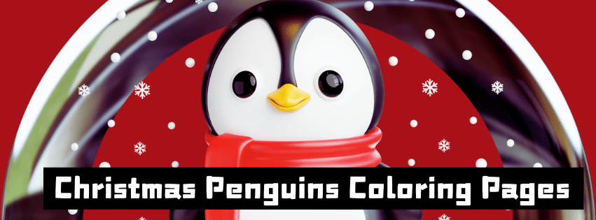 Christmas Penguins Coloring Pages