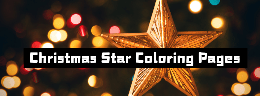 Christmas Star Coloring Pages Free Printables