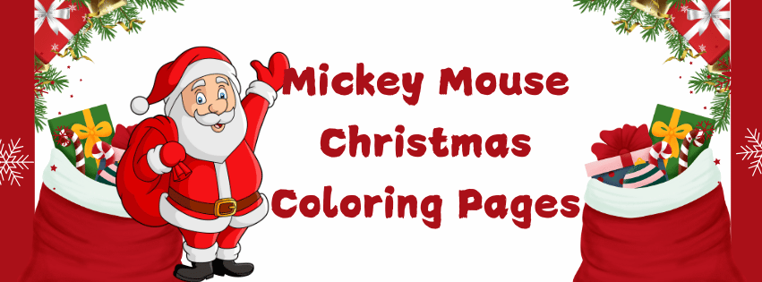 Mickey Mouse Christmas Coloring Pages