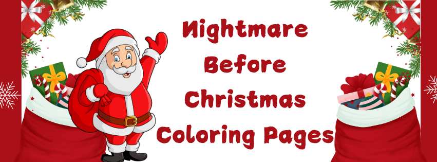 Nightmare Before Christmas Coloring Pages